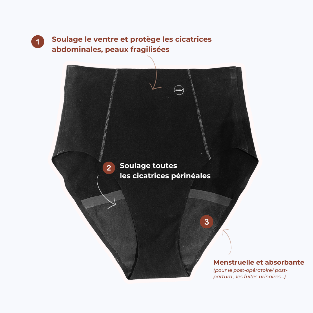 Culottes Femmes Coton Taille Haute - - Slip Elasticité Femme Ventre Plat - Noir Gris-lot De 4